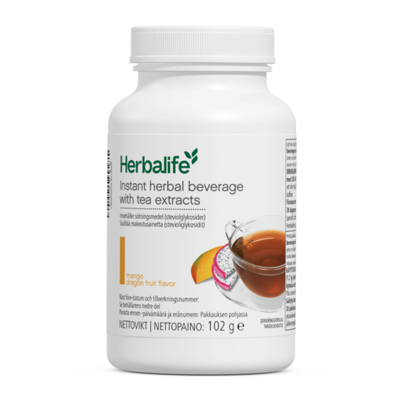 Instant Herbal Beverage with tea extracts Mango Dragonfruit flavor 102 g
